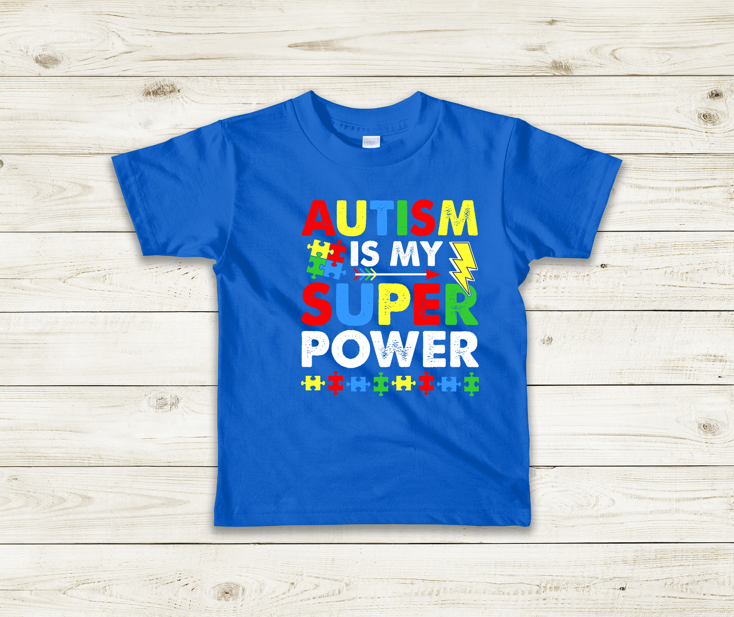 Autism Awareness "Autism Is My Superpower" Kids T-Shirt