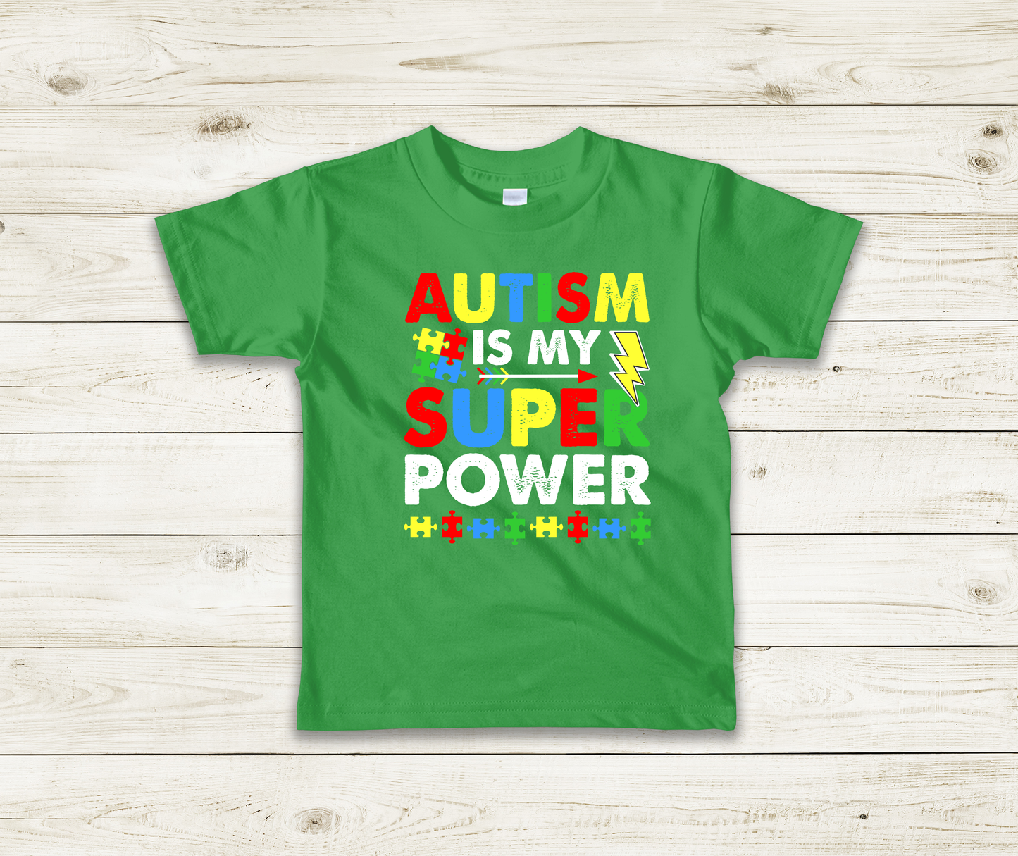 Autism Awareness "Autism Is My Superpower" Kids T-Shirt