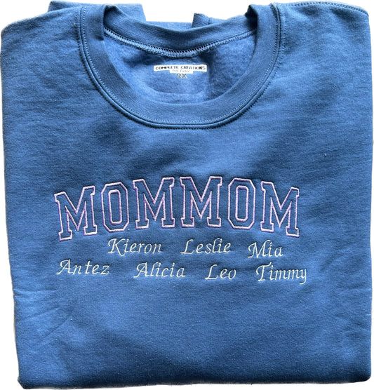 Mommom Embroidery Sweatshirt