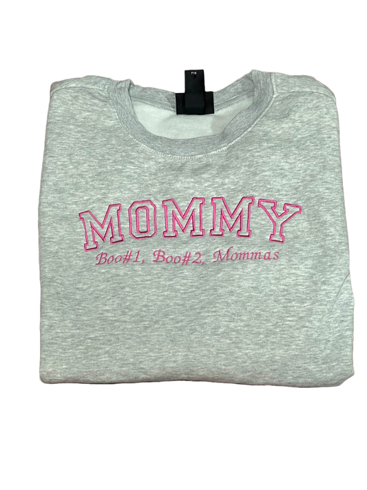 Mommy Mother's Day Embroidery Sweatshirt