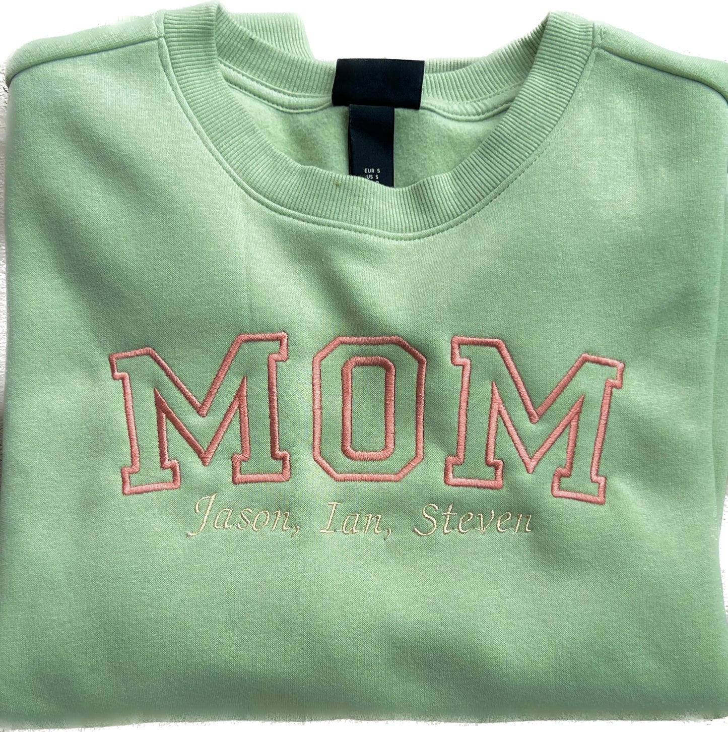 Mom Embroidery Sweatshirt