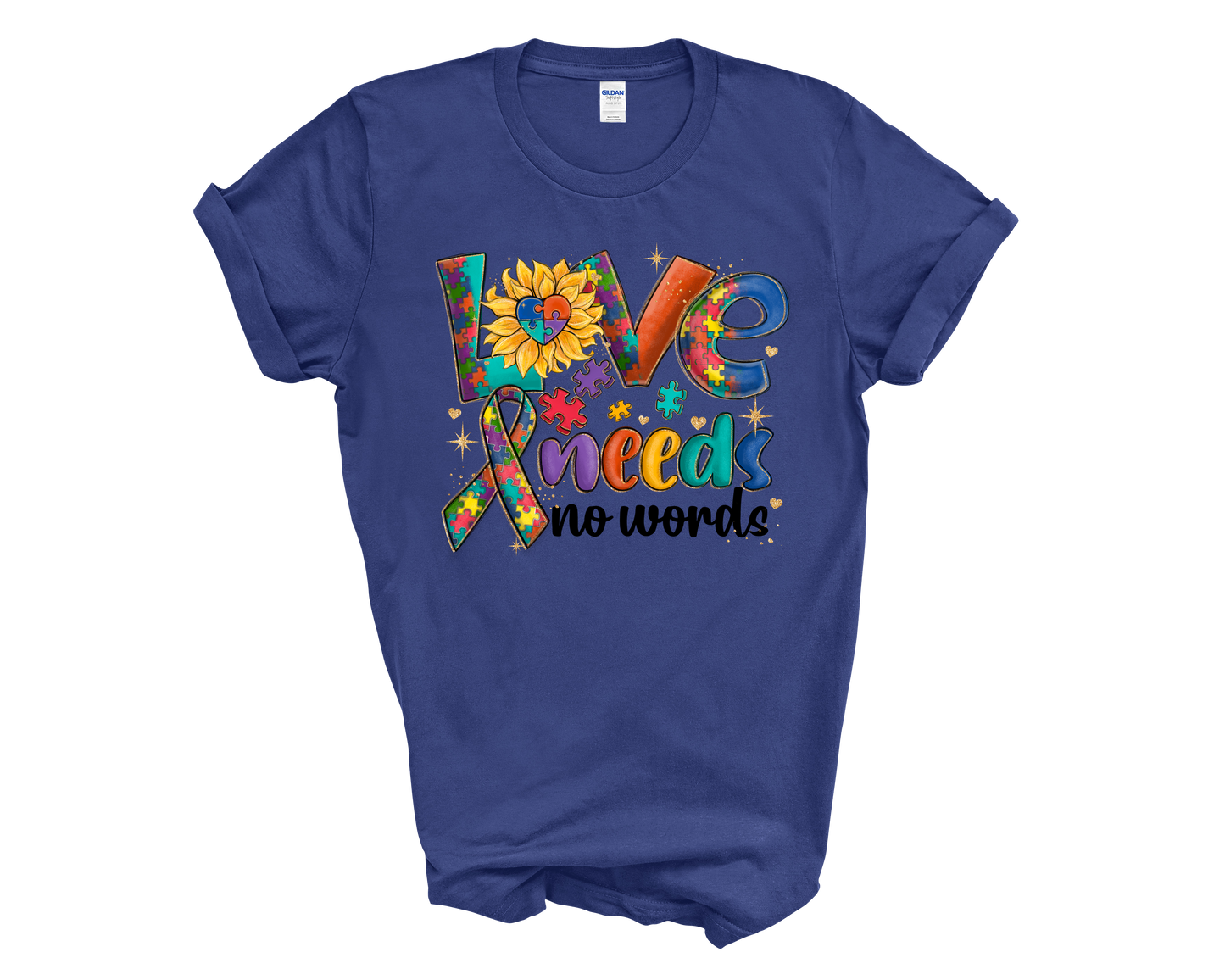 Autism Awareness "Love Needs No Words"  T-Shirt