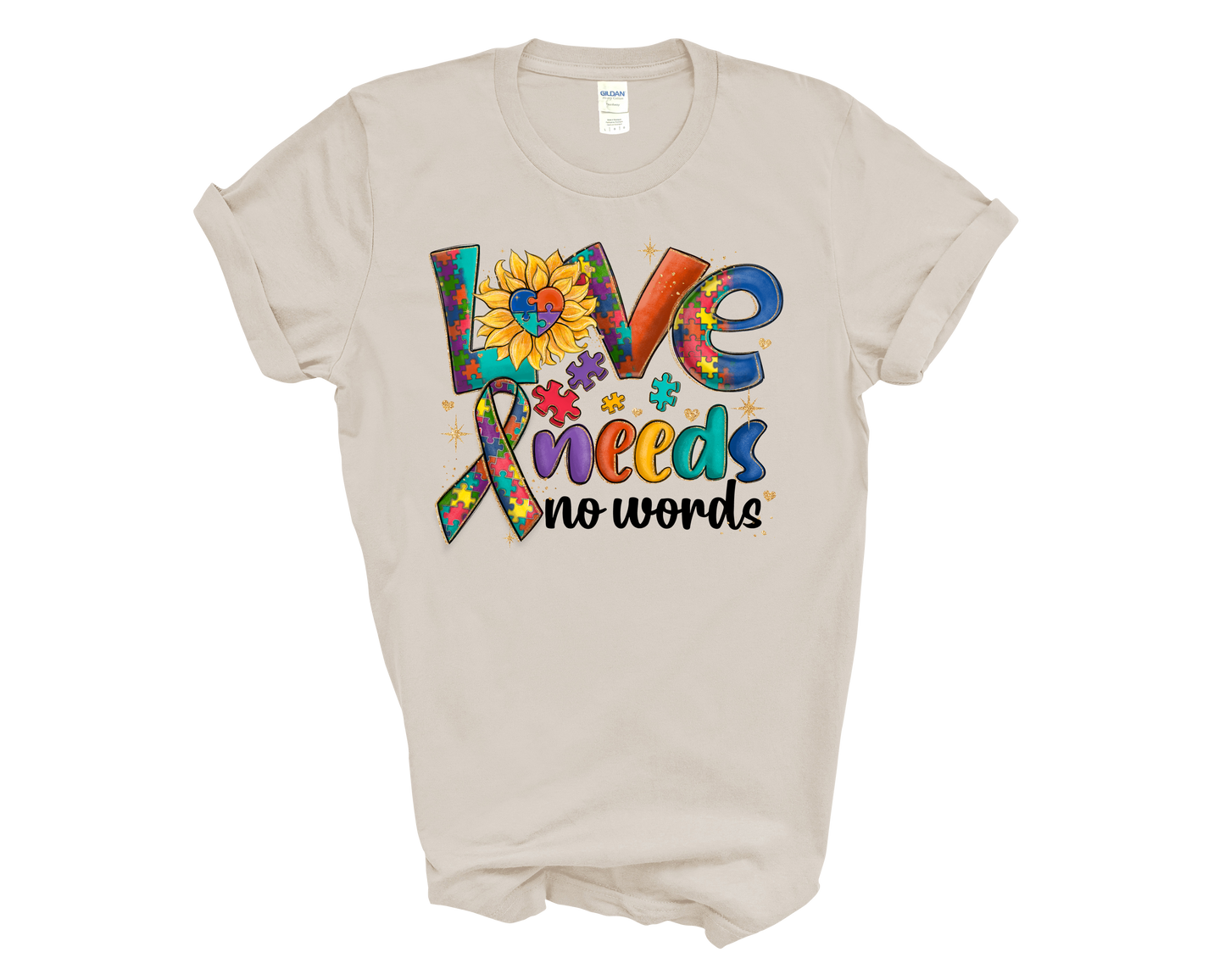 Autism Awareness "Love Needs No Words"  T-Shirt